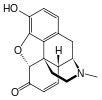 Chemical structure of Morphinone.