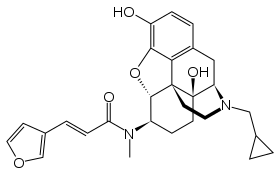 Chemical structure of Nalfurafine.