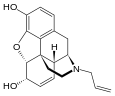 Chemical structure of Nalorphine.