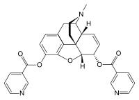 Chemical structure of Nicomorphine.