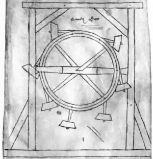 Perpetuum Mobile of فيار دو أونكور (حوالي عام 1230)