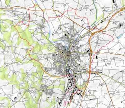 Topographic map