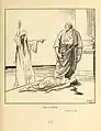 "المتهم": (مارس/آذار 1920) الإنسانيّةُ تدينُ مجلسَ الشيوخِ الأمريكيِّ لقتلِهِ معاهدةَ ڤرسايَ. رسمٌ أمريكي ساخرٌ. "رولين كيربي".