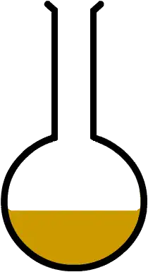 دورق مكور القعر