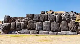 A section of the wall of Sacsayhuamán