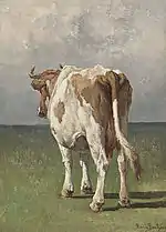 دراسة بقرة Study of a Cow. Courtesy Figge Art Museum.