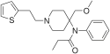 Chemical structure of Sufentanil.