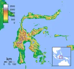 سولاوسي على خريطة Sulawesi