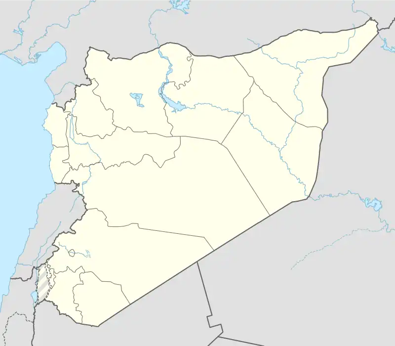 دير الزور على خريطة Syria