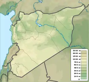 معركة حقل غاز الشاعر (يوليو 2014) is located in Syria