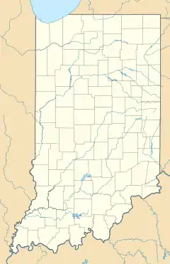 إنديانابوليس موتور سبيدواي على خريطة Indiana