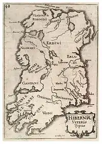 Wenzel Hollar's historical map of Ireland