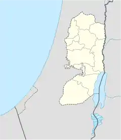 كفار تابواخ على خريطة the West Bank