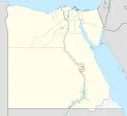 Luxor Governorate on the map of Egypt
