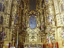 El llamáu "retablu de los Reis" na Catedral de Méxicu.