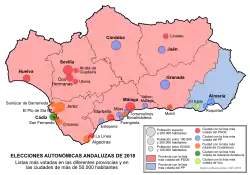 Eleiciones al Parllamentu d'Andalucía de 2018