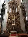 Retablu mayor de la Catedral de Astorga.