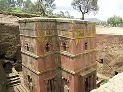 Iglesias talles na roca de Lalibela.