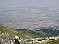 Vista de la ciudá dende'l monte Baba.