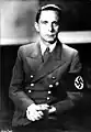 Joseph Goebbels, ministru pa la Ilustración Pública y Propaganda ente 1933 y 1945.