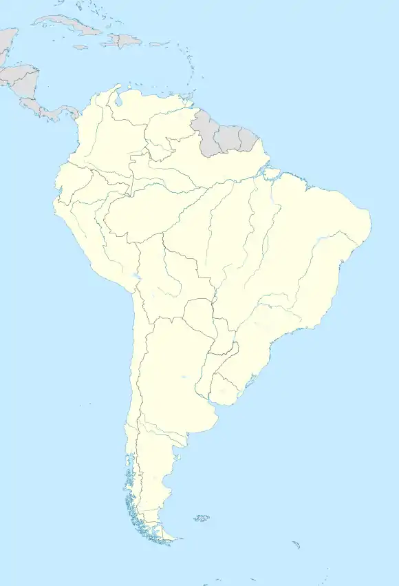 Copa Suramericana 2018 está ubicado en Plantía:Mapa de llocalización de América del Sur