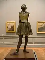 La pequeña baillarina de 14 años, d'Edgar Degas, fundida en bronce en 1922 a partir d'una escultura modelada alredor de 1880.