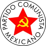 Emblema del Partíu Comunista Mexicanu (1919-1981).