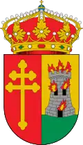 Representación heráldica del blasón aprobáu