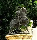 Estatua ecuestre nel Parque Central de Tegucigalpa (Hondures).