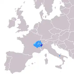 Mapa de distribución