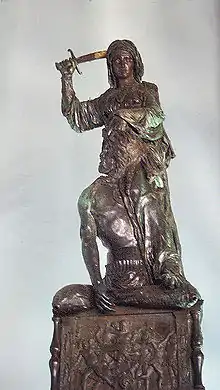 Judit y Holofernes, escultura de Donatello (c. 1460). Palazzo Vecchio, Florencia.