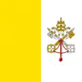 Bandera de la Ciudá del Vaticanu