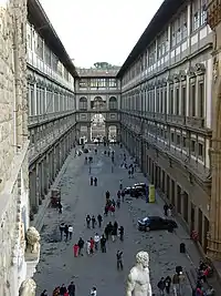 Galería de los Uffizi, Florencia, Vasari 1560-1581.