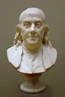 Bustu de Benjamin Franklin, de Jean-Antoine Houdon (1778). Metropolitan Museum of Art.