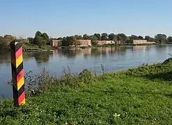 Vista de los restos de l'antigua fortaleza de Kuestrin (sieglu XVI), destruyida na Segunda Guerra Mundial