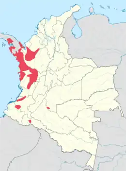 Mapa de distribución