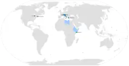 Mapa de distribución