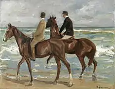 Caballeros xunto al mar, Max Liebermann, 1901