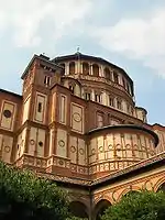 Tribuna del Conventu de Santa Maria della Grazie de Milán, Bramante.