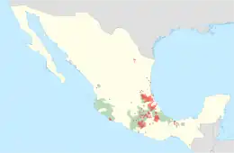 Mapa de distribución