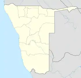 Windḥoek alcuéntrase en Namibia