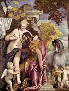 Marte y Venus xuníos pol Amor, 1565, Metropolitan Museum de Nueva York.