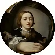 Autorretratu nun espeyu convexu, de Parmigianino, ca. 1523.