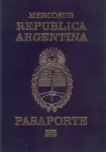 Portada del pasaporte biométrico actual