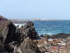 Pedro Barba dende les sableres del Morru Negru