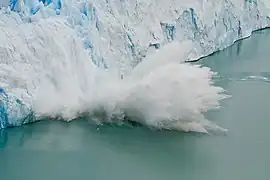 Destemple del glaciar en 2007.