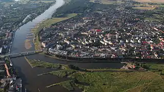 Vista de Słubice, frente a Frankfurt