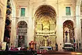 Retablu mayor de la Catedral Basílica de San Salvador (Salvador de Bahia, Brasil), antigua ilesia de los xesuites, de João Correia (1665-1670).