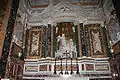 Conxuntu de la capella Cornaro en Santa Maria della Vittoria de Roma, qu'inclúi tres l'altar el Éxtasis de Santa Teresa de Bernini.