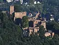 Ruines del castiellu de Hohenbaden en Baden-Baden